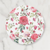 Ivy Roos Baby shower dank u Bedankjes Labels (Achterkant)