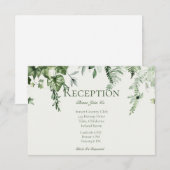 Ivy & Sage Huwelijksreceptie Informatiekaartje (Voorkant / Achterkant)