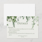 Ivy & Sage trouwgegevens Informatiekaartje (Voorkant / Achterkant)