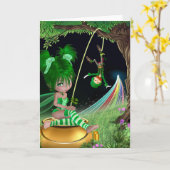 "Ivy" St. Patrick's day Kaart (Gele Bloem)