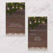 Ivy String Lights Mason Jar Rustic Verwijs een vri Aanbevelingskaartje (Voorkant / Achterkant)