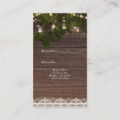 Ivy String Lights Mason Jar Rustic Verwijs een vri Aanbevelingskaartje (Achterkant)