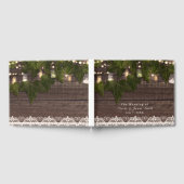 Ivy & String Lights Mason Jar Rustieke Bruiloft Gastenboek (Volledig)