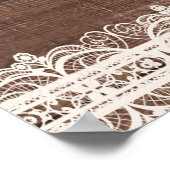 Ivy & String Lights Mason Jar Rustieke Poster Bann (Hoek)