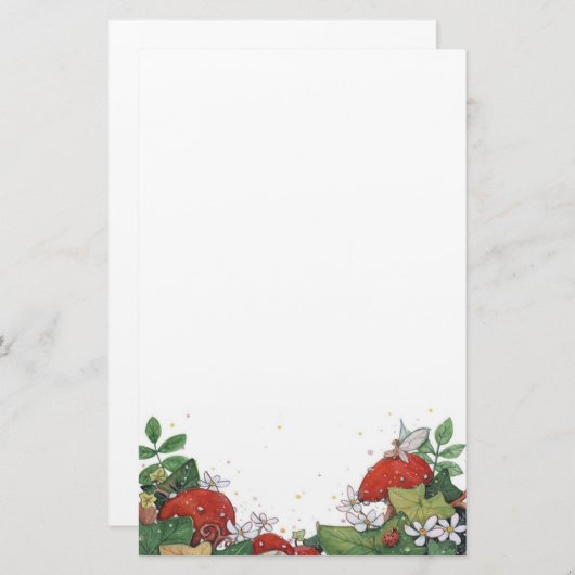 Ivy & Toadstool-verlichting Briefpapier (Voorkant / Achterkant)