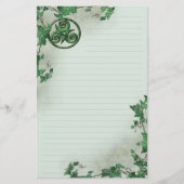 Ivy Triskel Lined Briefpapier (Voorkant)