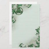 Ivy Triskel Lined Briefpapier (Voorkant / Achterkant)