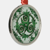 Ivy Triskel Metalen Ornament (Rechts)