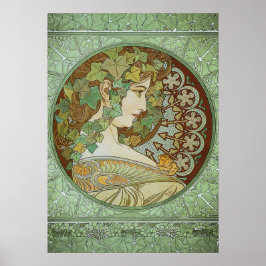 Ivy van Alphonse Mucha Art Nouveau Poster