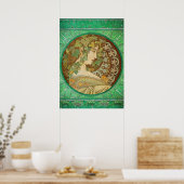 Ivy van Alphonse Mucha Art Nouveau Poster (Keuken)
