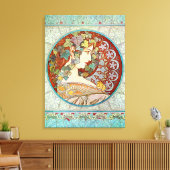 Ivy van Alphonse Mucha Canvas Afdruk (Insitu (Woonkamer))
