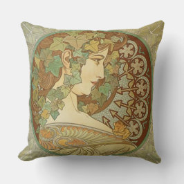Ivy van Alphonse Mucha Kussen