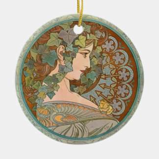 "Ivy" van Alphonse Mucha Ornament