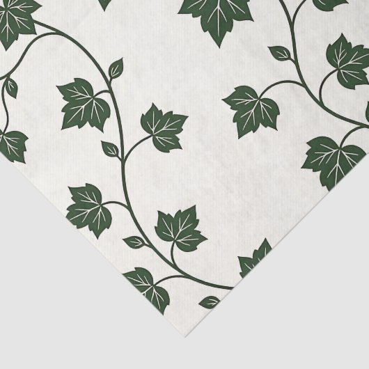 Ivy Vine Seamless Pattern Classic Green Tissuepapier (Detail)