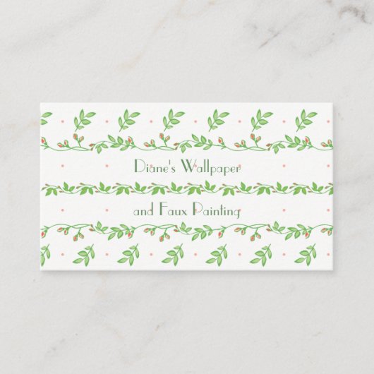 Ivy Vines en Buds Visitekaartjes (Voorkant)