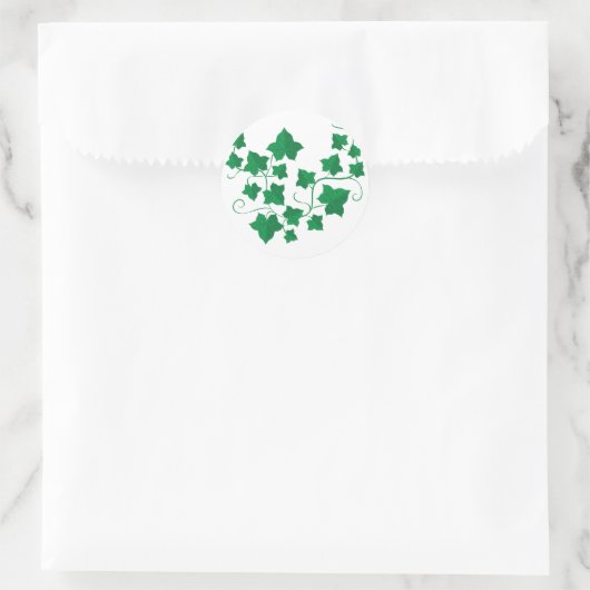 Ivy Vines Ronde Sticker (Tas)