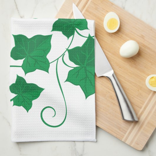 Ivy Vines Theedoek (Quarter Fold)