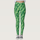 Ivy Vines, tinten van donker tot lichtgroen Leggings (Voorkant)