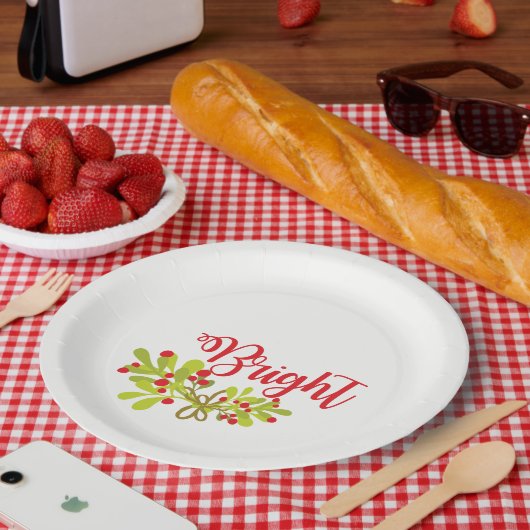 Ivy Vrolijk & Bright Feestdagen Hostess Party Papieren Bordje (Picknick)