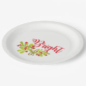 Ivy Vrolijk & Bright Feestdagen Hostess Party Papieren Bordje (Gekanteld)