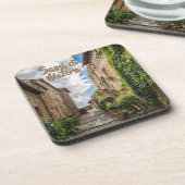 Ivy Walls in Sassi di Matera Italië Bier Onderzetter (Linkerzijde)