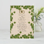 Ivy Wedding Invitation vertrekt Kaart (Staand voorkant)