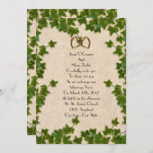 Ivy Wedding Invitation vertrekt Kaart (Voorkant / Achterkant)