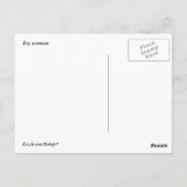 Ivy Woman Briefkaart (Achterkant)