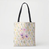 Ivy's Artistic Bloem Monogram ontwerp - I Tote Bag (Voorkant)