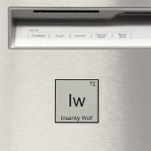 Iw - Gekte Wolf Scheikundig Element Symbool Meme T Magneet (Insitu (Vaatwasser))