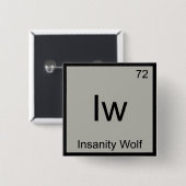 Iw - Insanity Wolf Chemistry Element Symbol Meme T Vierkante Button 5,1 Cm (Voorkant /achterkant)