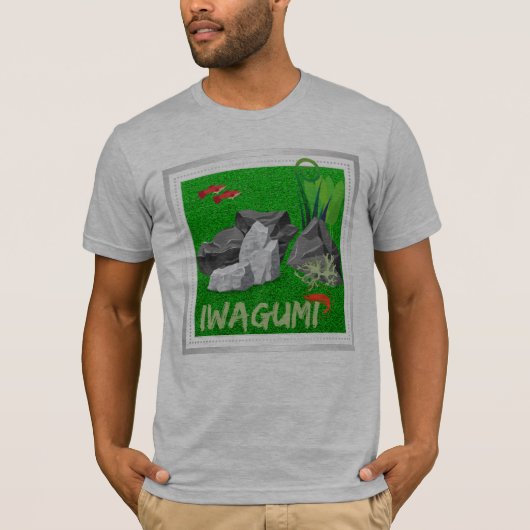 Iwagumi - glasbakkunst t-shirt (Voorkant)
