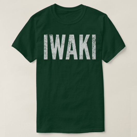 Iwaki Japan Distress Graphic T-shirt (Design voorkant)