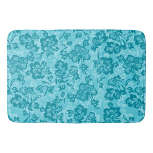 Iwalani  Hawaiian Blauwgroen Floral Badmat