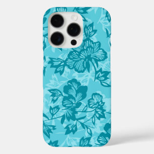 Iwalani  Hawaiian Blauwgroen Floral iPhone 16 Pro Hoesje
