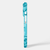 Iwalani Hawaiian Blauwgroen Floral Case-Mate iPhone Case (Achterkant / Links)