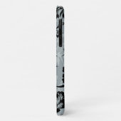Iwalani  Hawaiian Charcoal Gray Floral Case-Mate iPhone Case (Achterkant/links)