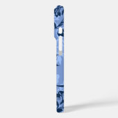 Iwalani  Hawaiian Denim Blue Floral Case-Mate iPhone Case (Achterkant / Links)