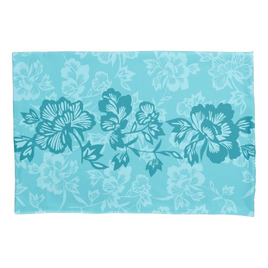 Iwalani  Hawaiian Floral Band omkeerbaar Kussensloop (Voorkant)
