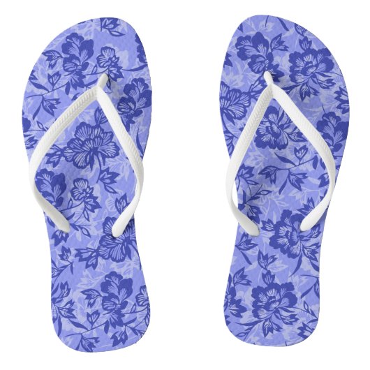 Iwalani  Hawaiian Floral - Paars Teenslippers (Voetbed)
