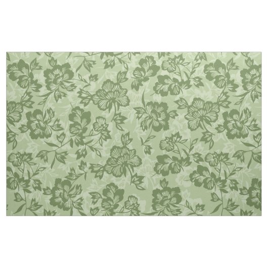 Iwalani  Hawaiian Moss Floral Stof (Fat Quarter)