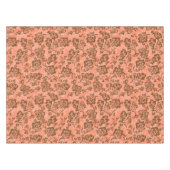 Iwalani  Hawaiian Papaya Floral Tafelkleed (Voorkant (Horizontaal))