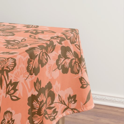 Iwalani  Hawaiian Papaya Floral Tafelkleed (Voorbeeld)