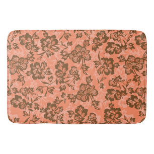 Iwalani Vintage Hawaïaans Papaja Bloemen Badmat
