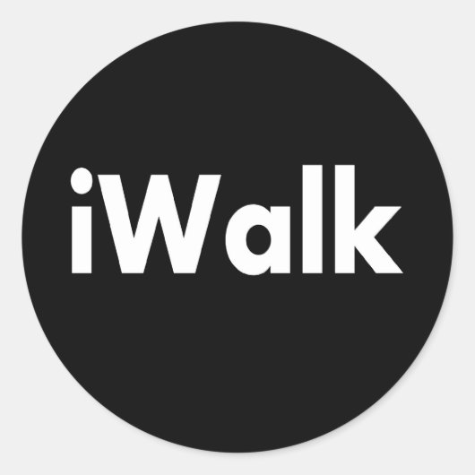 iWALK Ronde Sticker (Voorkant)