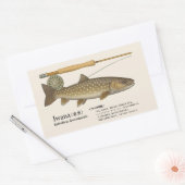 Iwana (Salvelinus leucomaenis) – Fish Illustration Rechthoekige Sticker (Envelop)