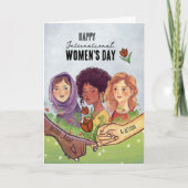 IWD 2026 Justice & Action Pinky Swear Feestdagen Kaart (Voorkant)