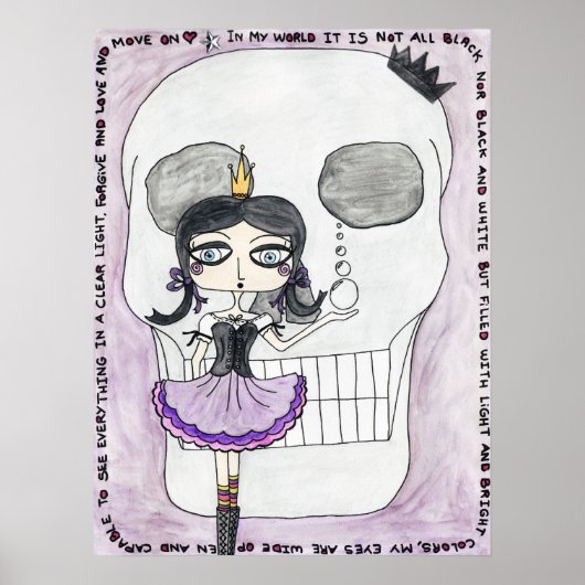 IWD GothGirlSceleton Poster (Voorkant)