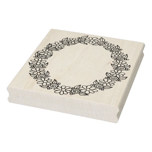 IWD Ovale Lijst 4" x 5" Rubber Stamp Rubberstempel (Stempel)