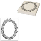 IWD Ovale Lijst 4" x 5" Rubber Stamp Rubberstempel (Gestempeld)